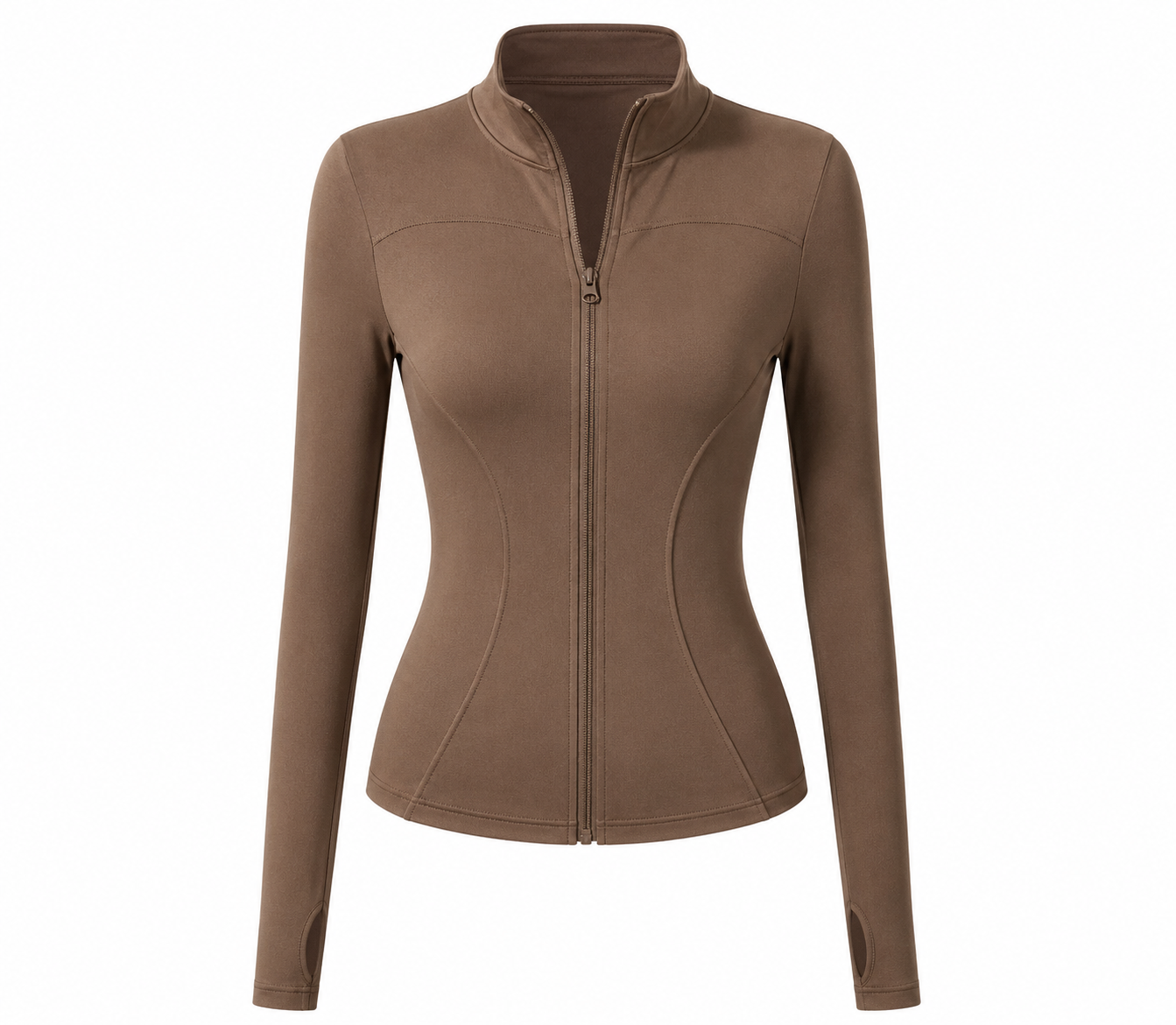 Slim-Fit High-Neck Zip-Up Sports Jacket