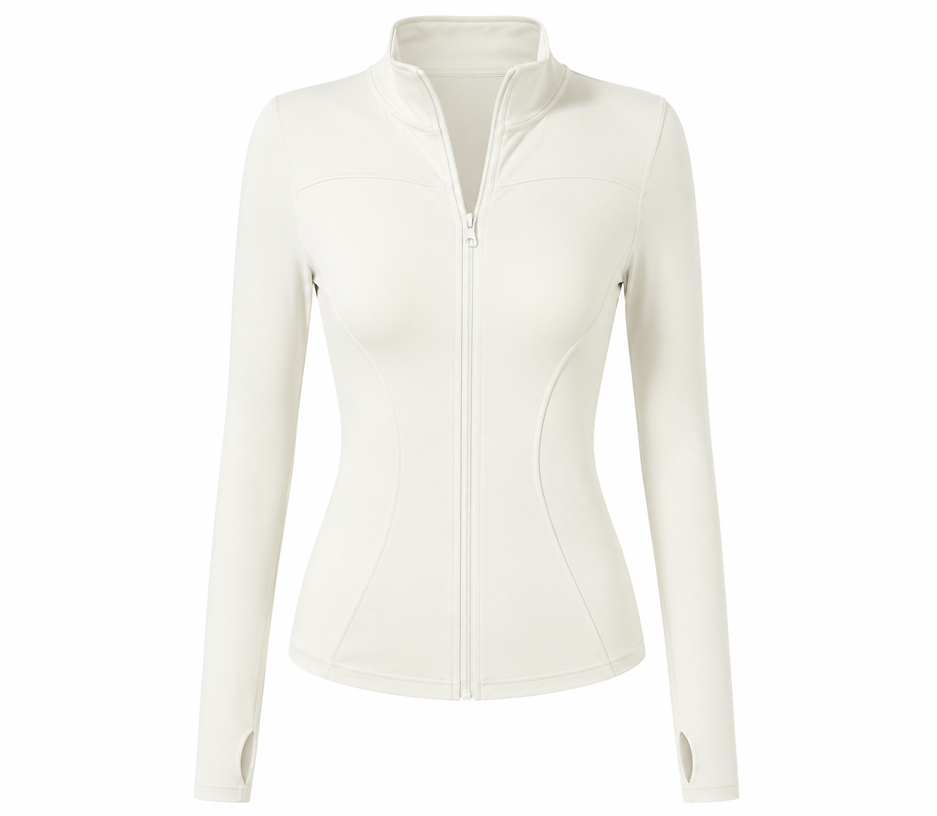 Slim-Fit High-Neck Zip-Up Sports Jacket