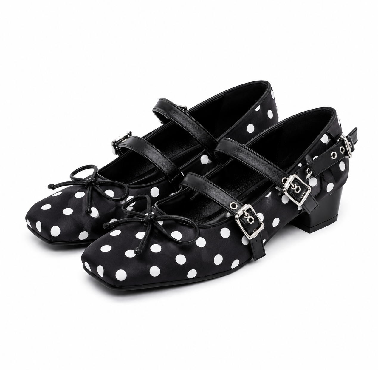 Luna Polka Mary Jane Flats