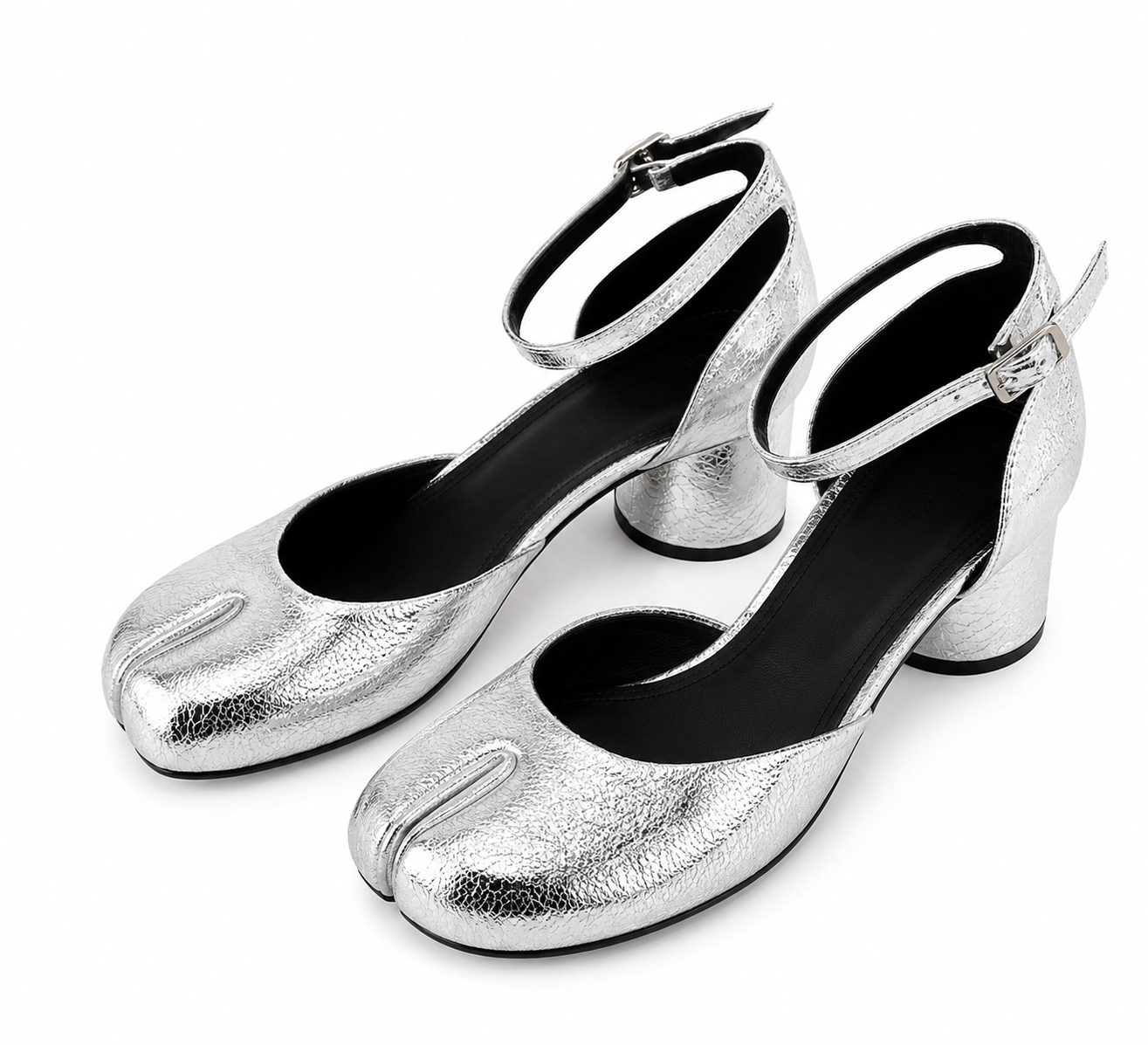 Noir Tabi Ankle Heels