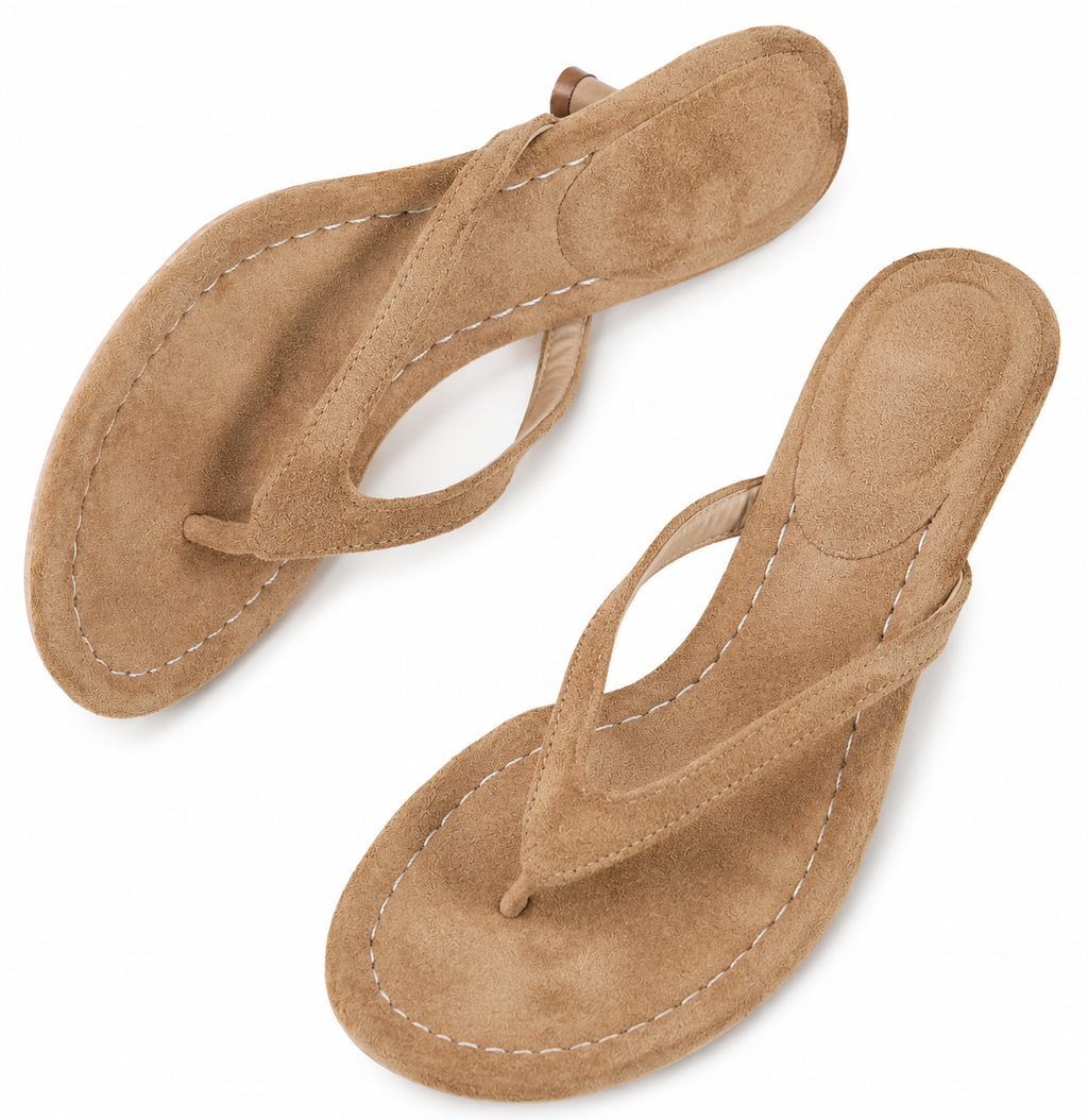 Veloura Suede Heeled Sandals