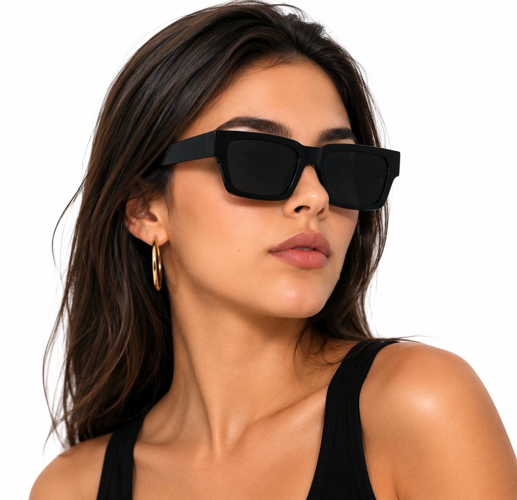 Noir Edge Square Sunglasses