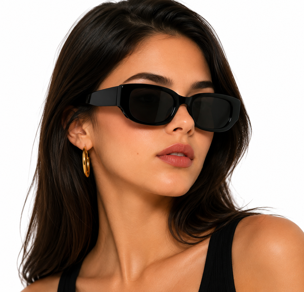 Noir Edge Square Sunglasses