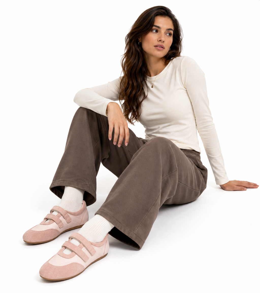 Fashion Shallow Loafers with Buckle Strap