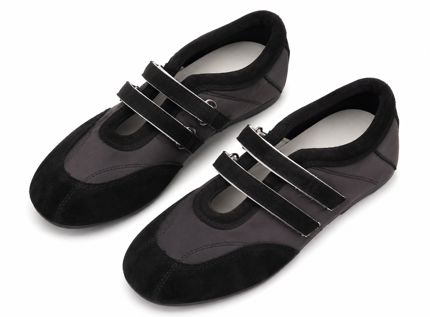 Fashion Shallow Loafers with Buckle Strap