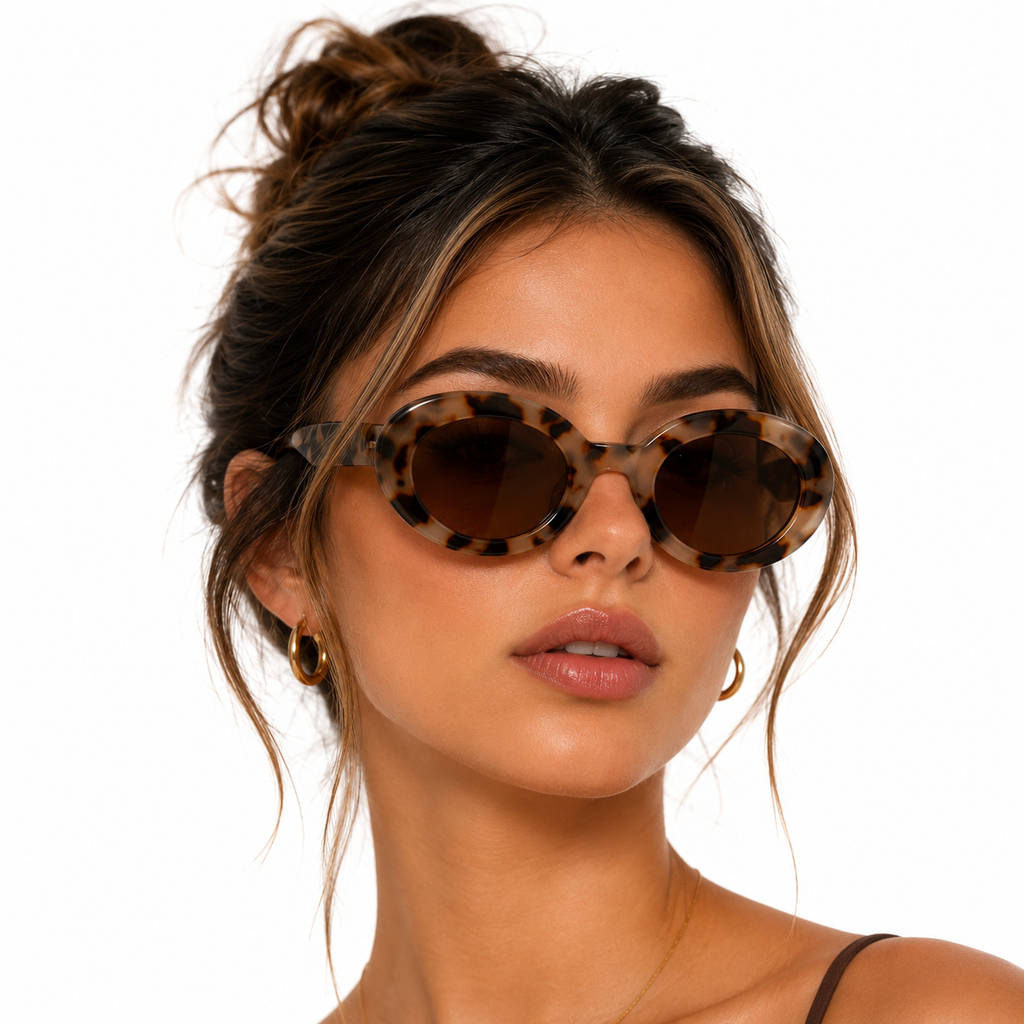 Ember Tortoise Oval Sunglasses