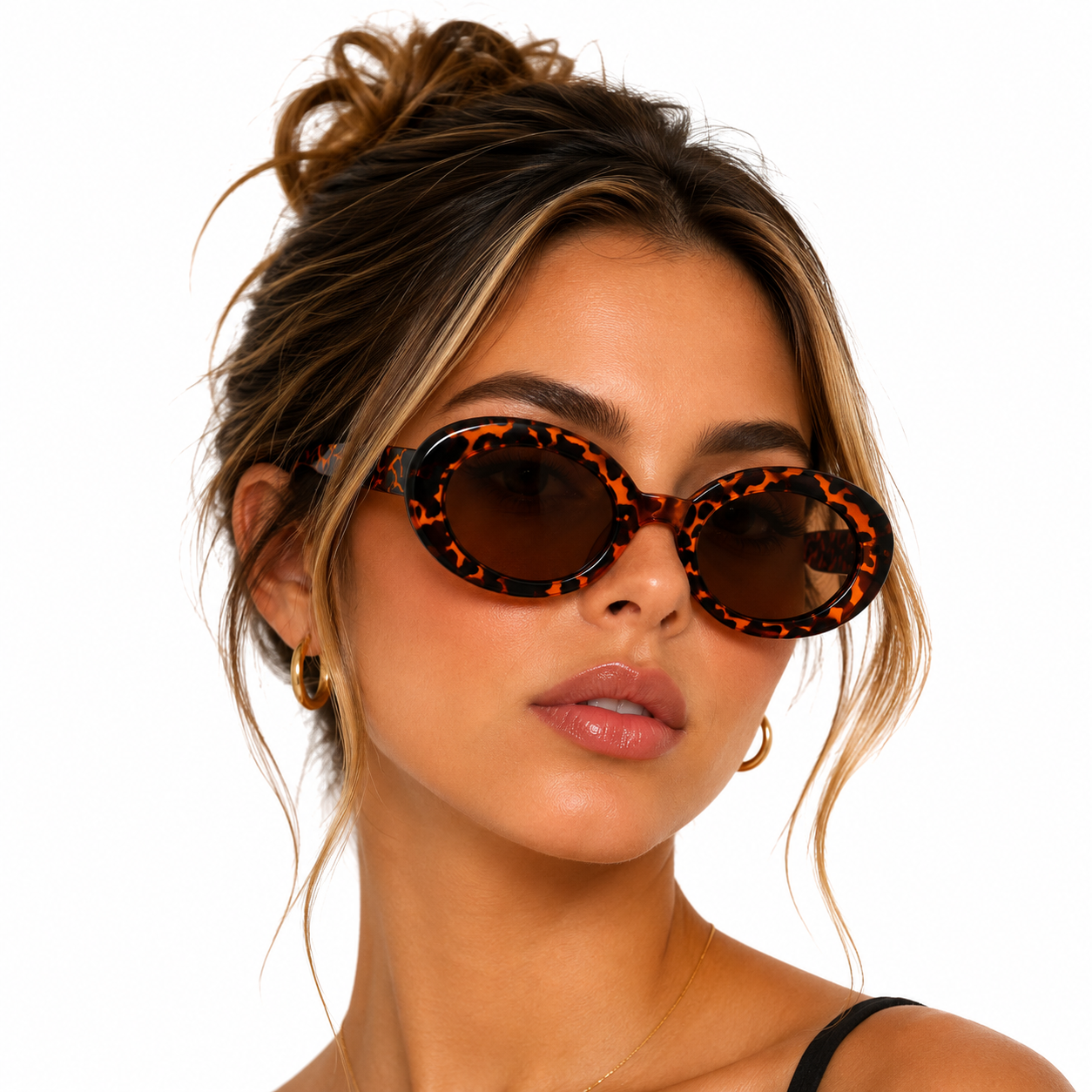 Ember Tortoise Oval Sunglasses