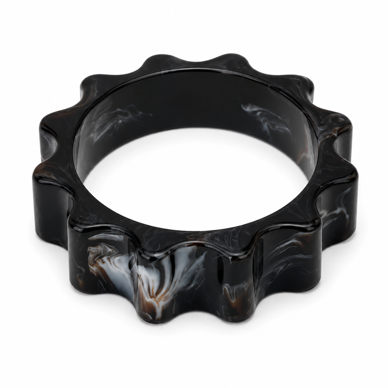 Luna Wave Resin Cuff