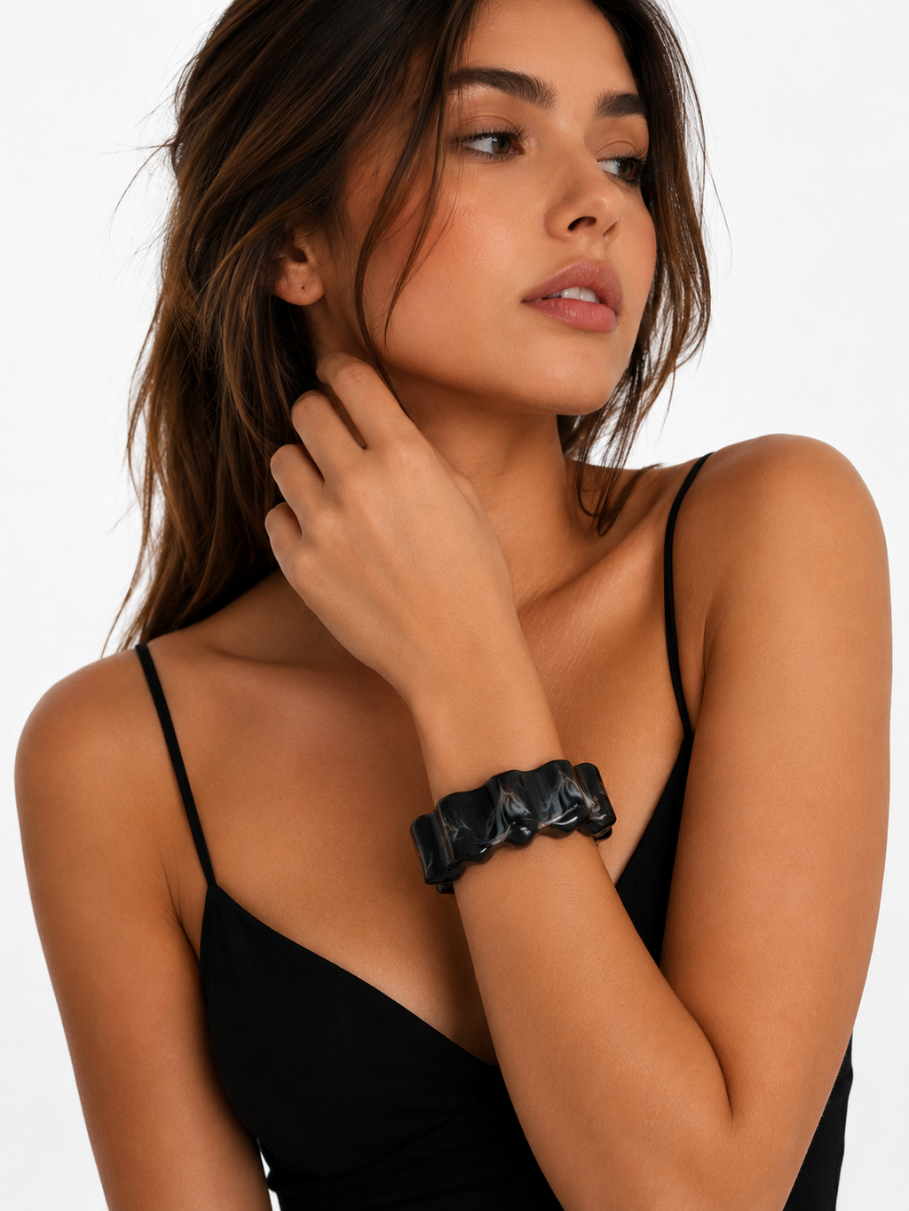 Luna Wave Resin Cuff