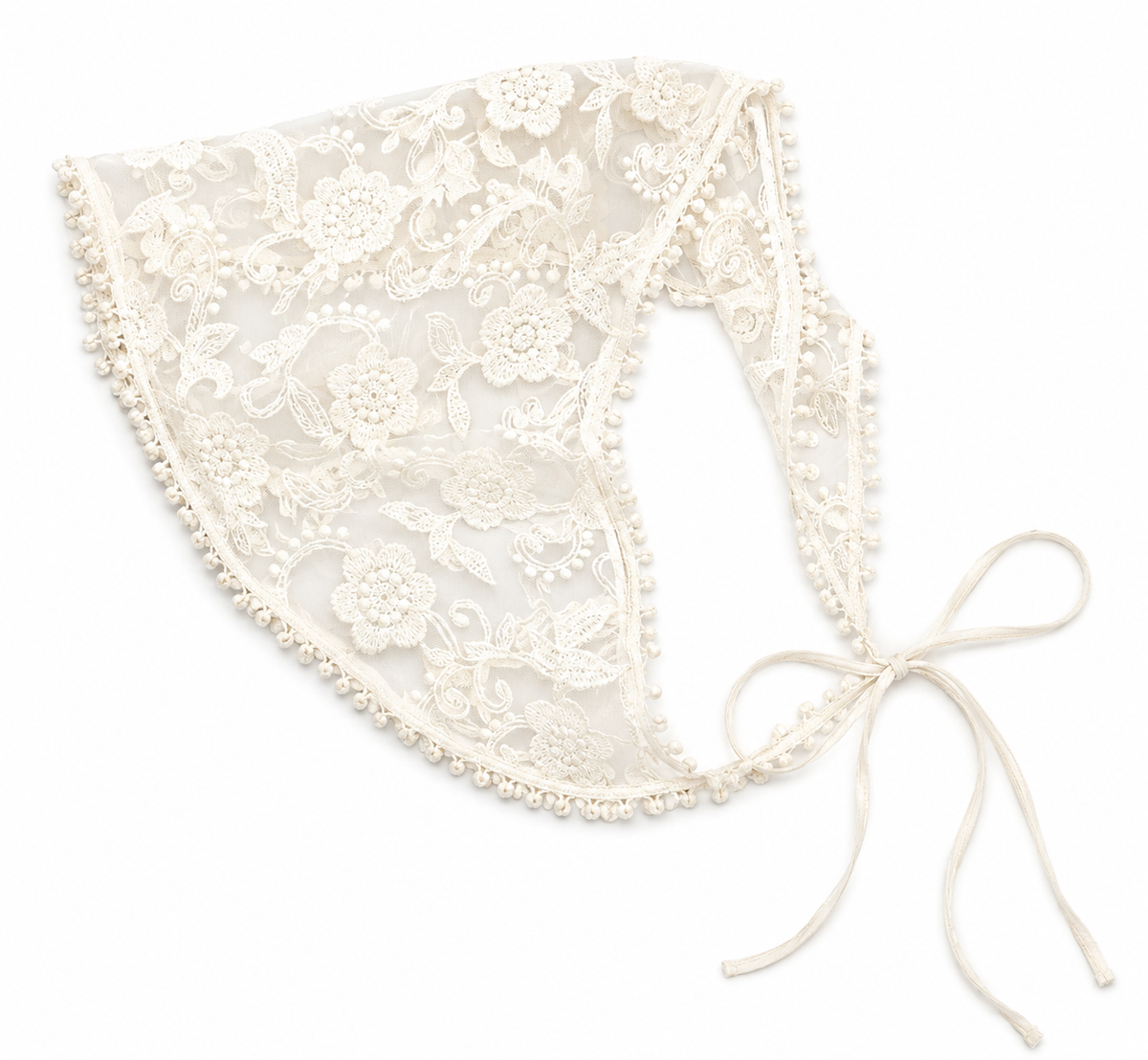 Lace Blossom Head Scarf