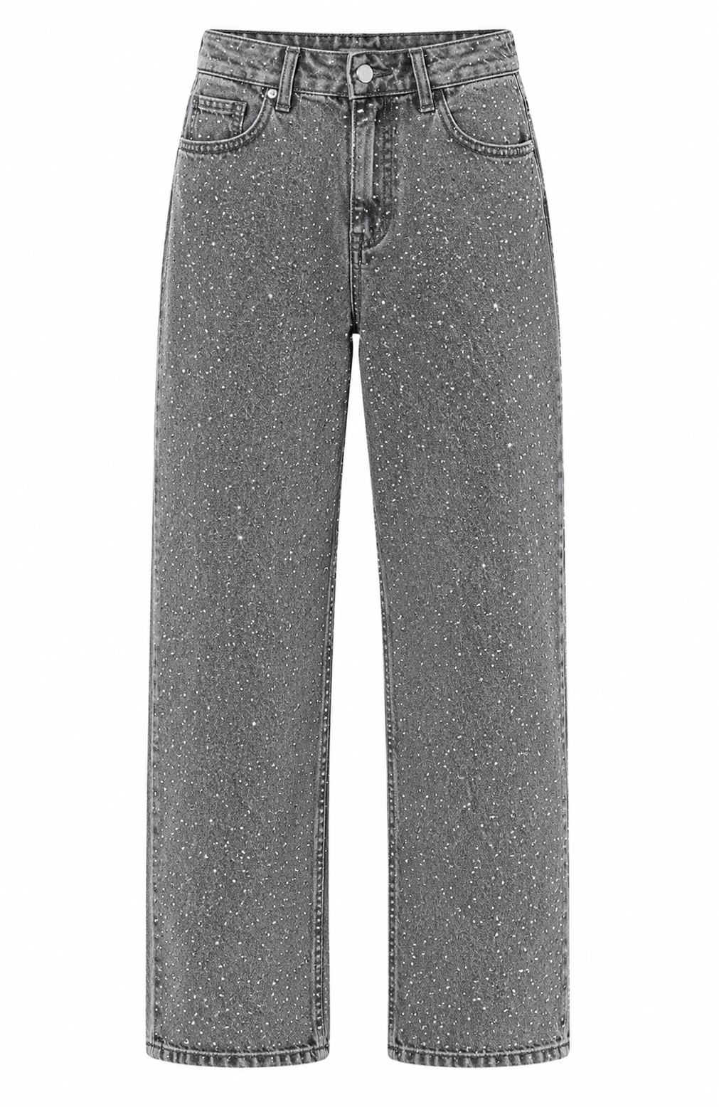 Starlight Rhinestone Wide-Leg Jeans