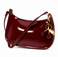 Cherry Luxe Patent Shoulder Bag