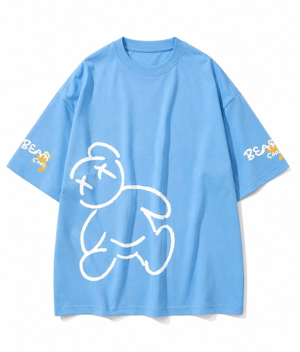 Bear Graphic Oversized T-Shirt