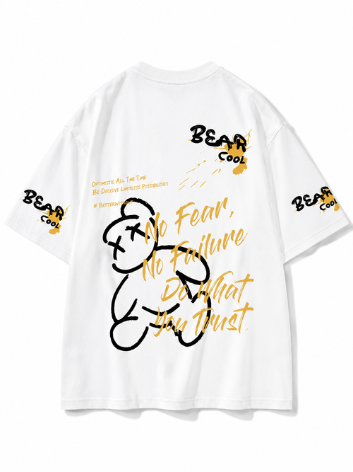 Bear Graphic Oversized T-Shirt