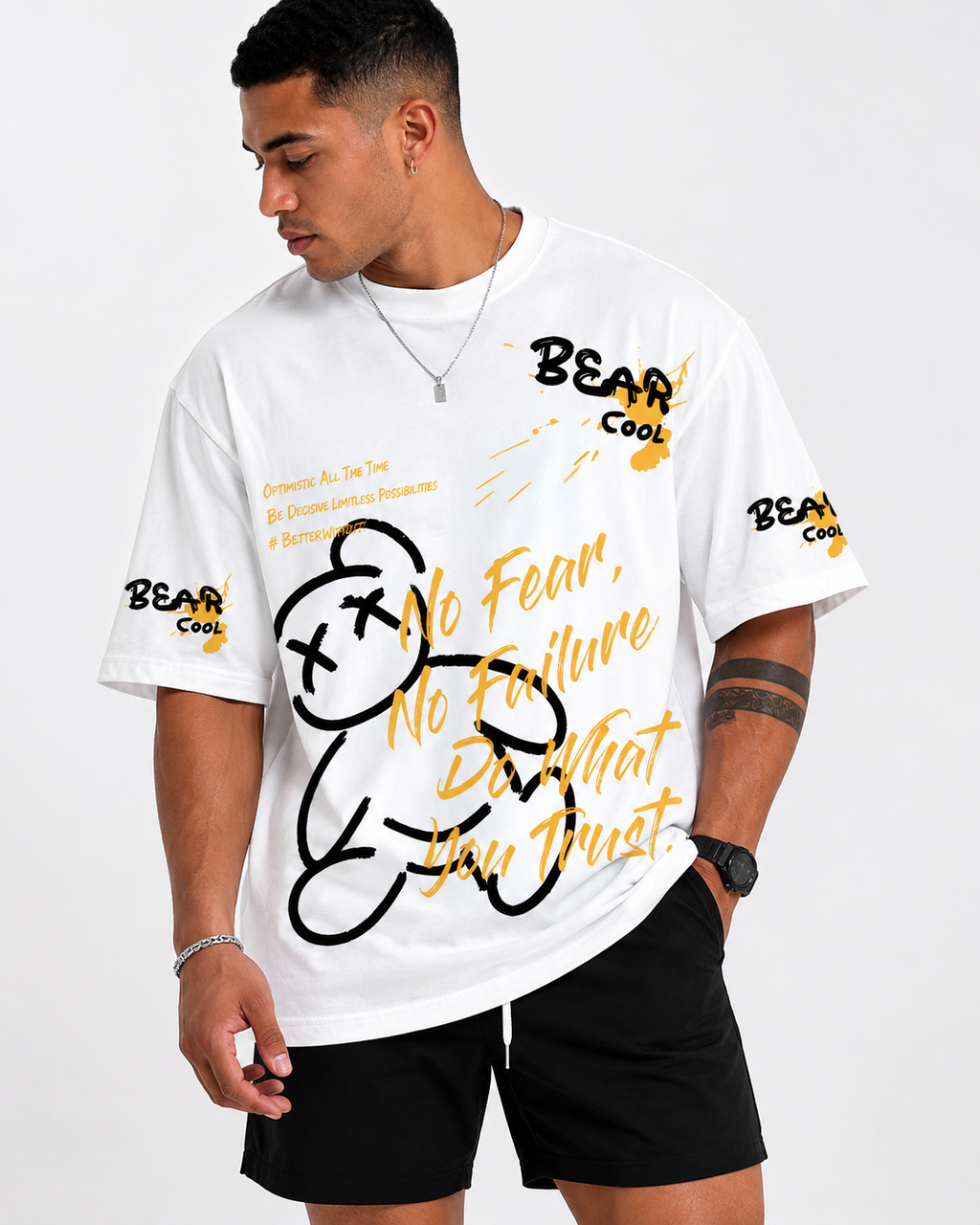Bear Graphic Oversized T-Shirt