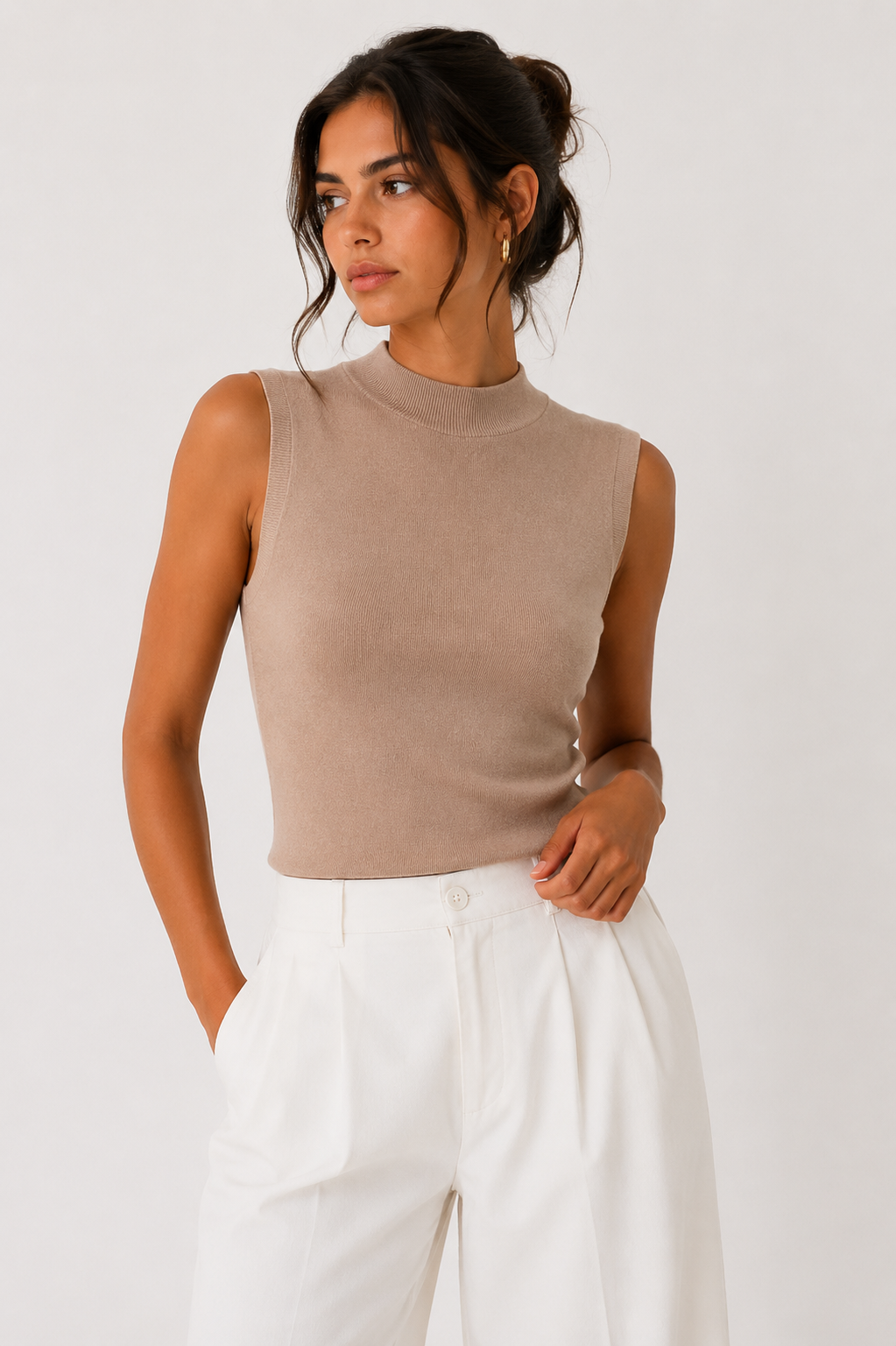 The Avery Mock Neck Tank