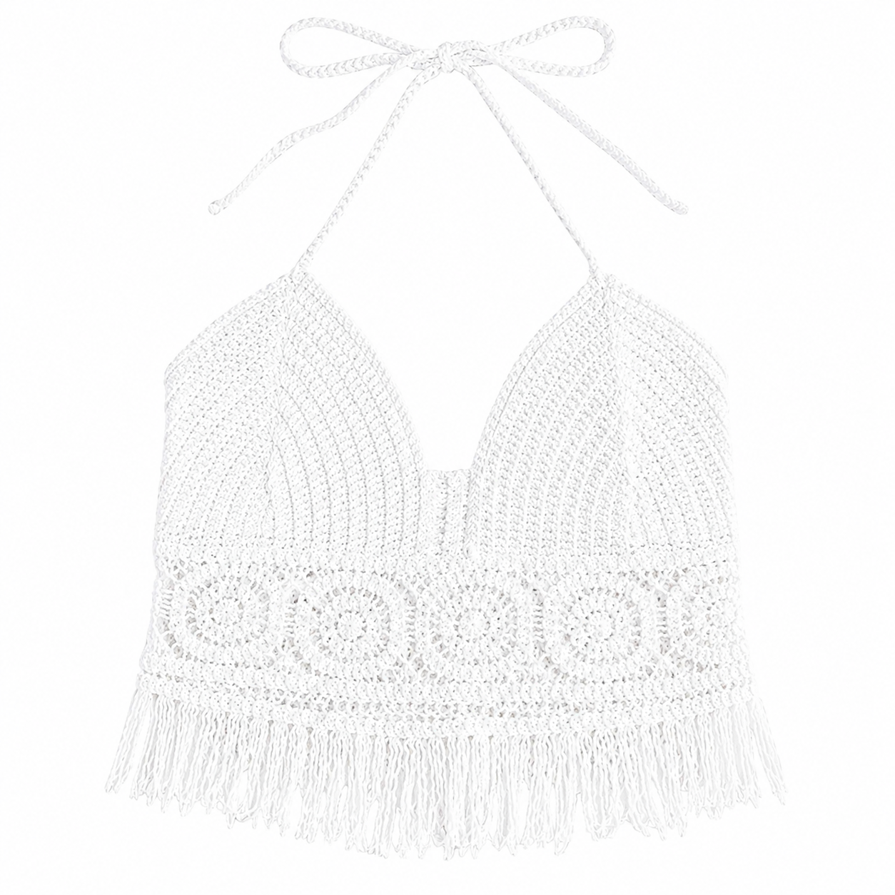Coastal Crochet Halter Top