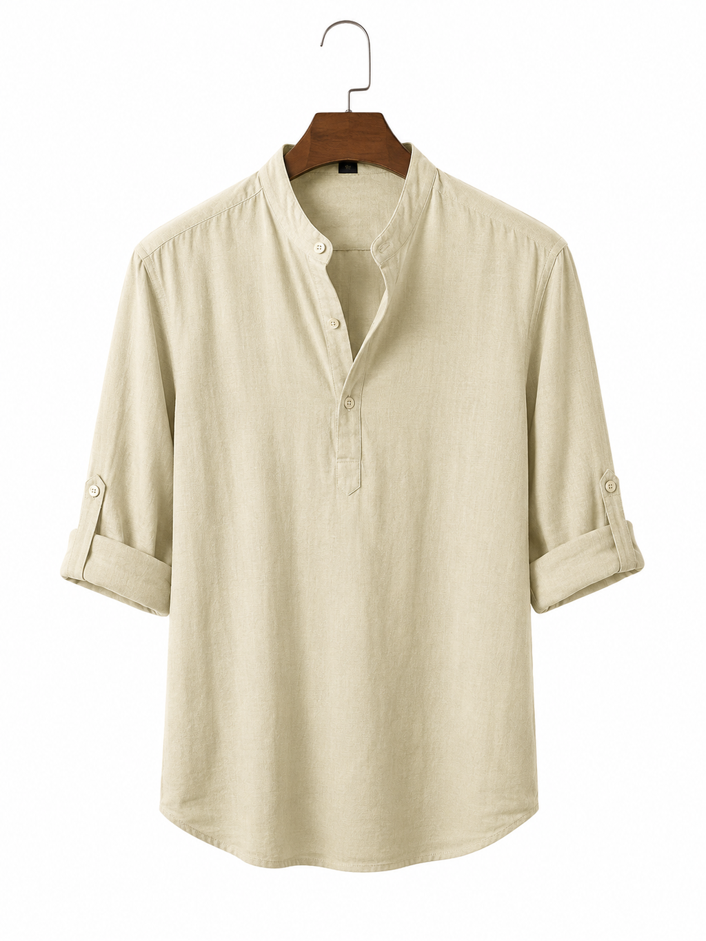 Classic Linen Henley Shirt