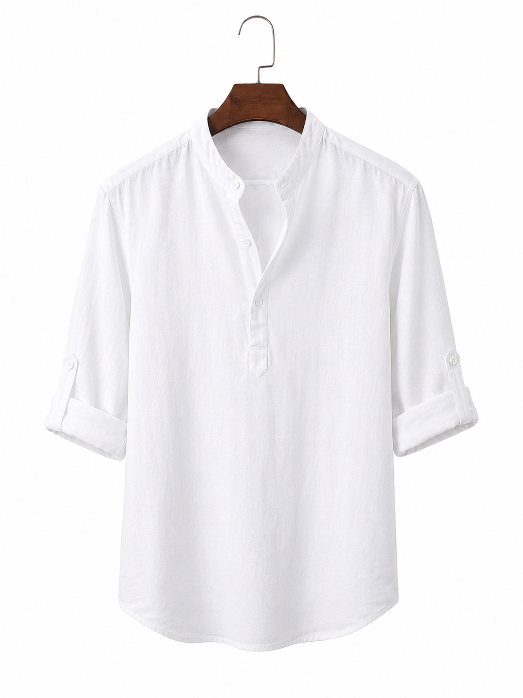 Classic Linen Henley Shirt