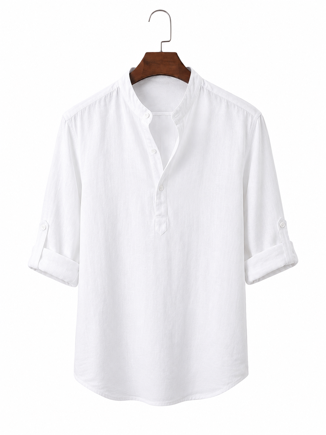 Classic Linen Henley Shirt