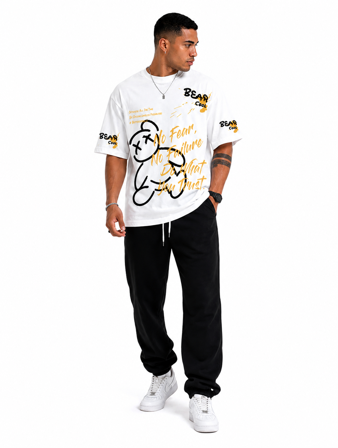 Bear Graphic Oversized T-Shirt