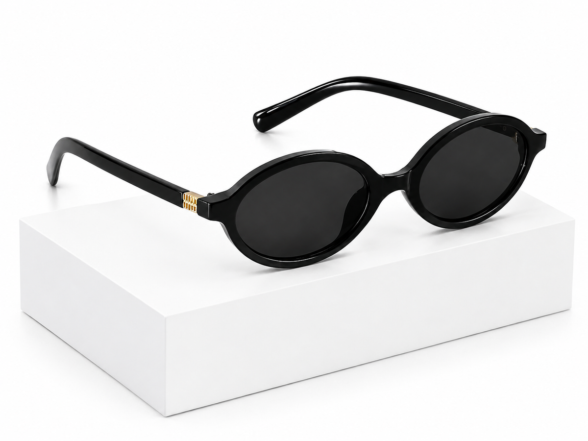 Luna Vintage Oval Sunglasses