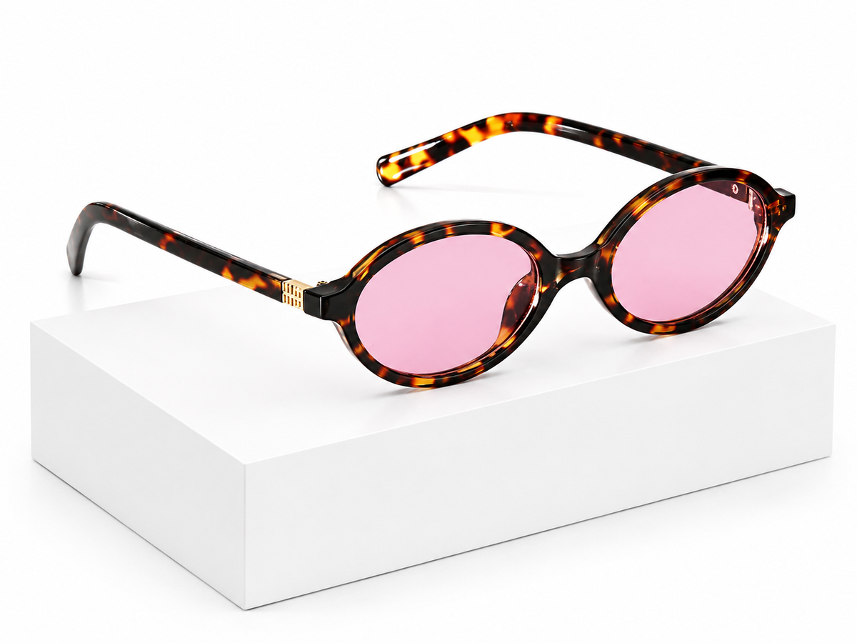 Luna Vintage Oval Sunglasses