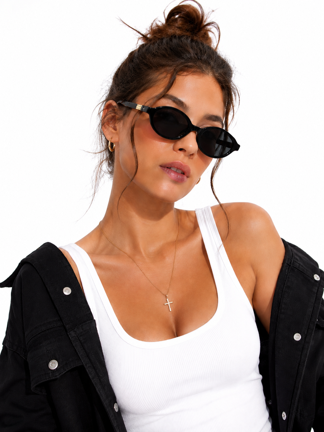 Luna Vintage Oval Sunglasses