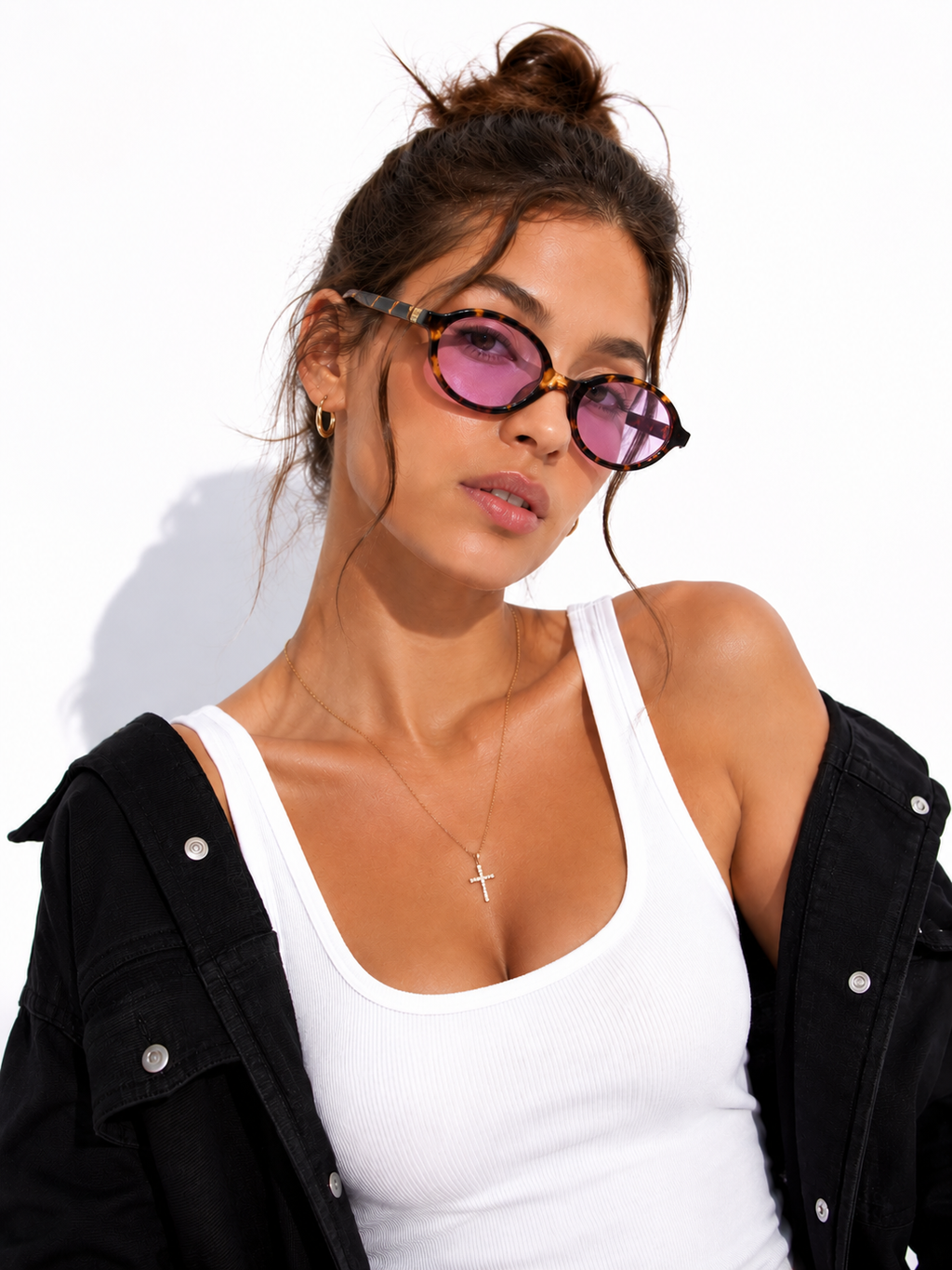 Luna Vintage Oval Sunglasses