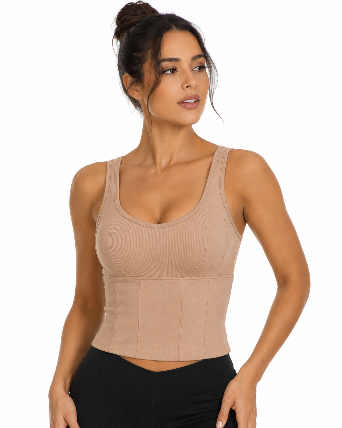 SculptFit Ribbed Support Tank