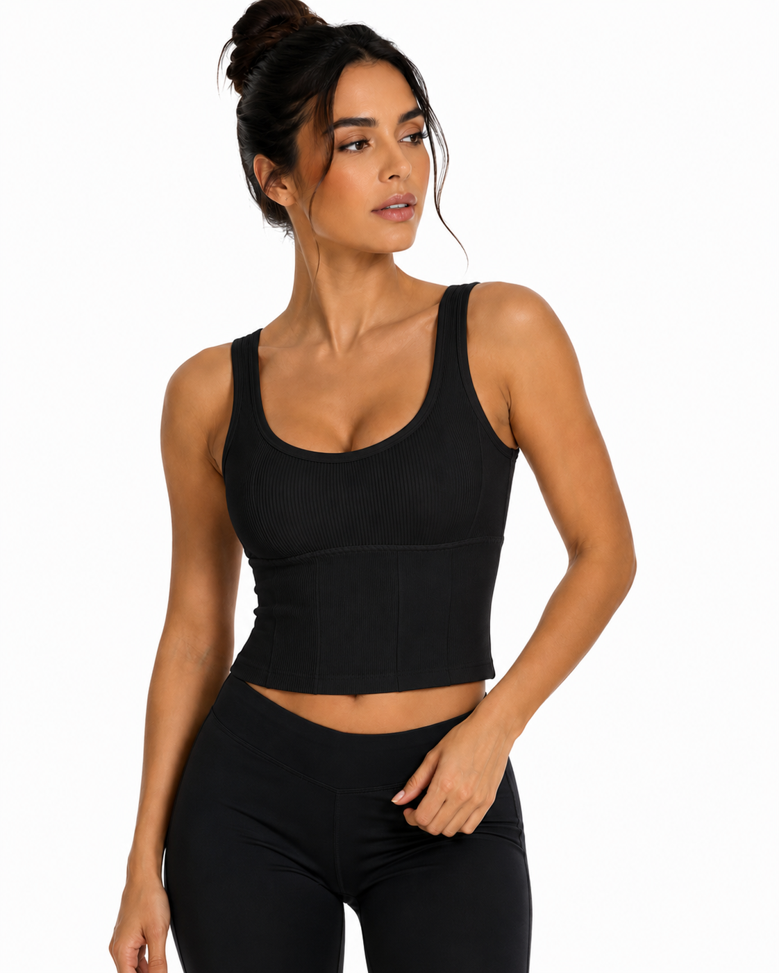 SculptFit Ribbed Support Tank
