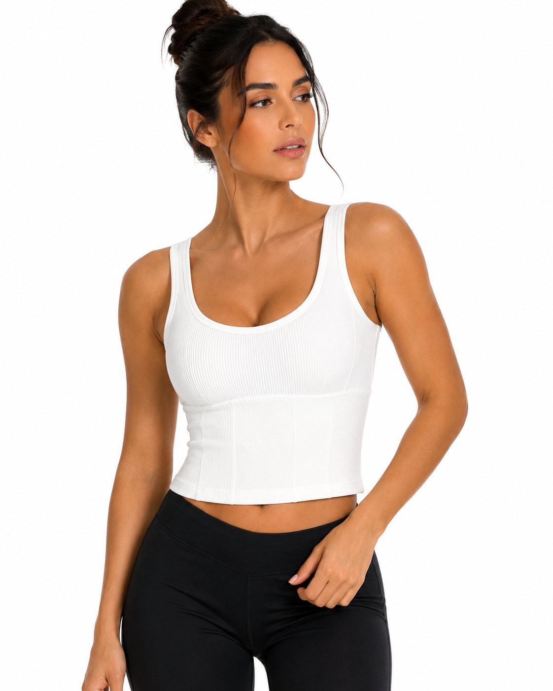 SculptFit Ribbed Support Tank