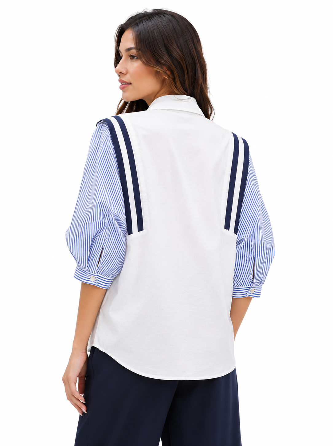 Marina Striped Elegance Blouse