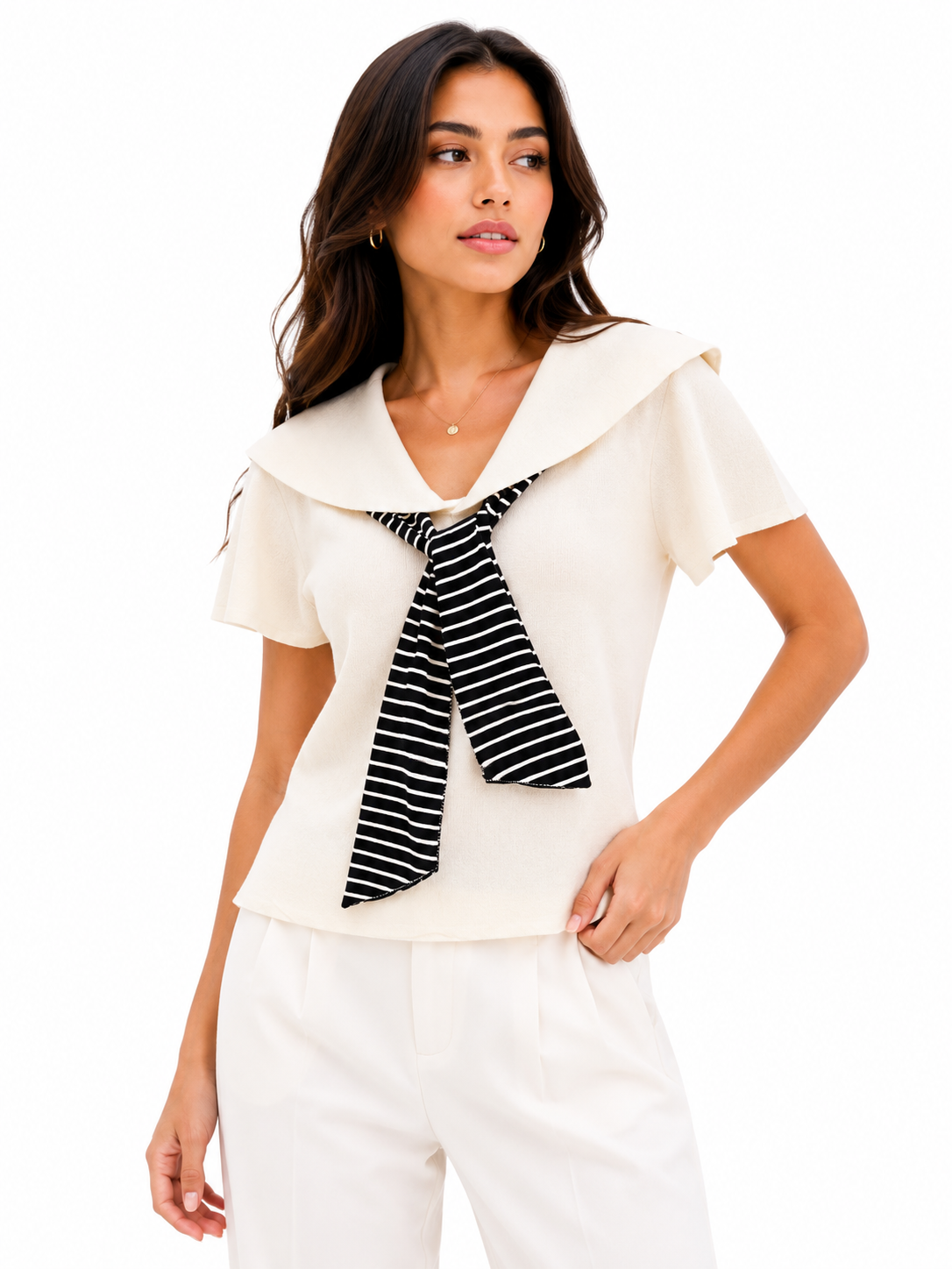 Sailor Chic Knit Top