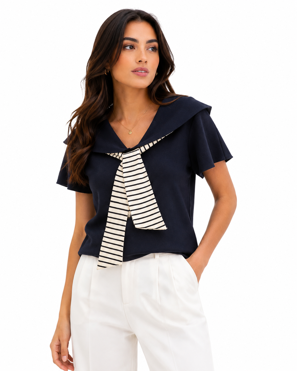 Sailor Chic Knit Top