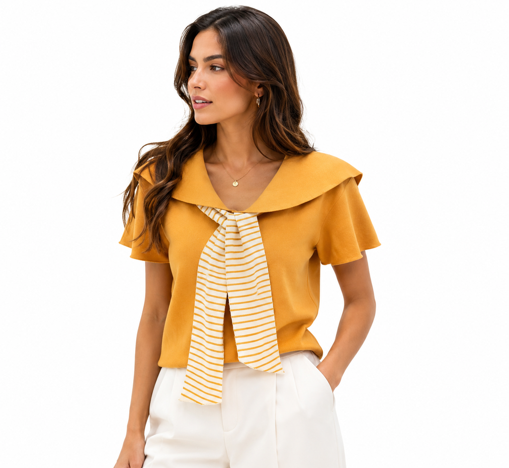 Sailor Chic Knit Top