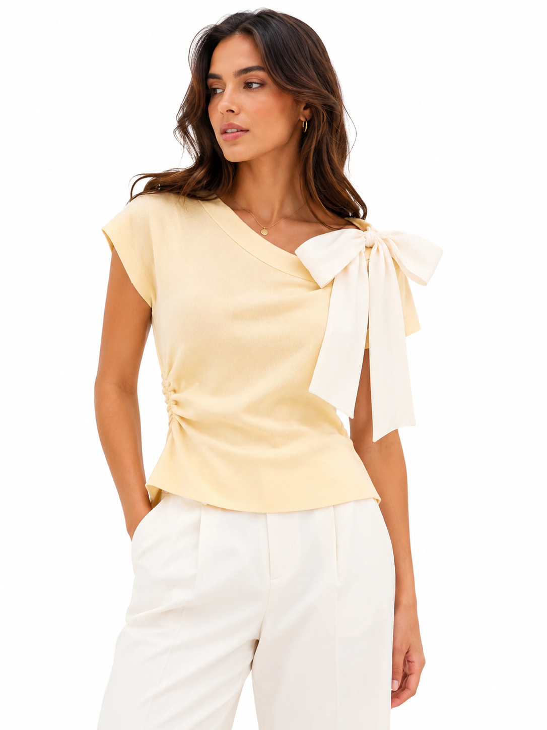 Aurora Bow Knit Top
