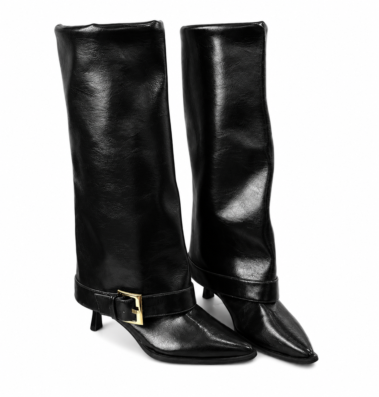 Pointed Toe Knee-High Boots
