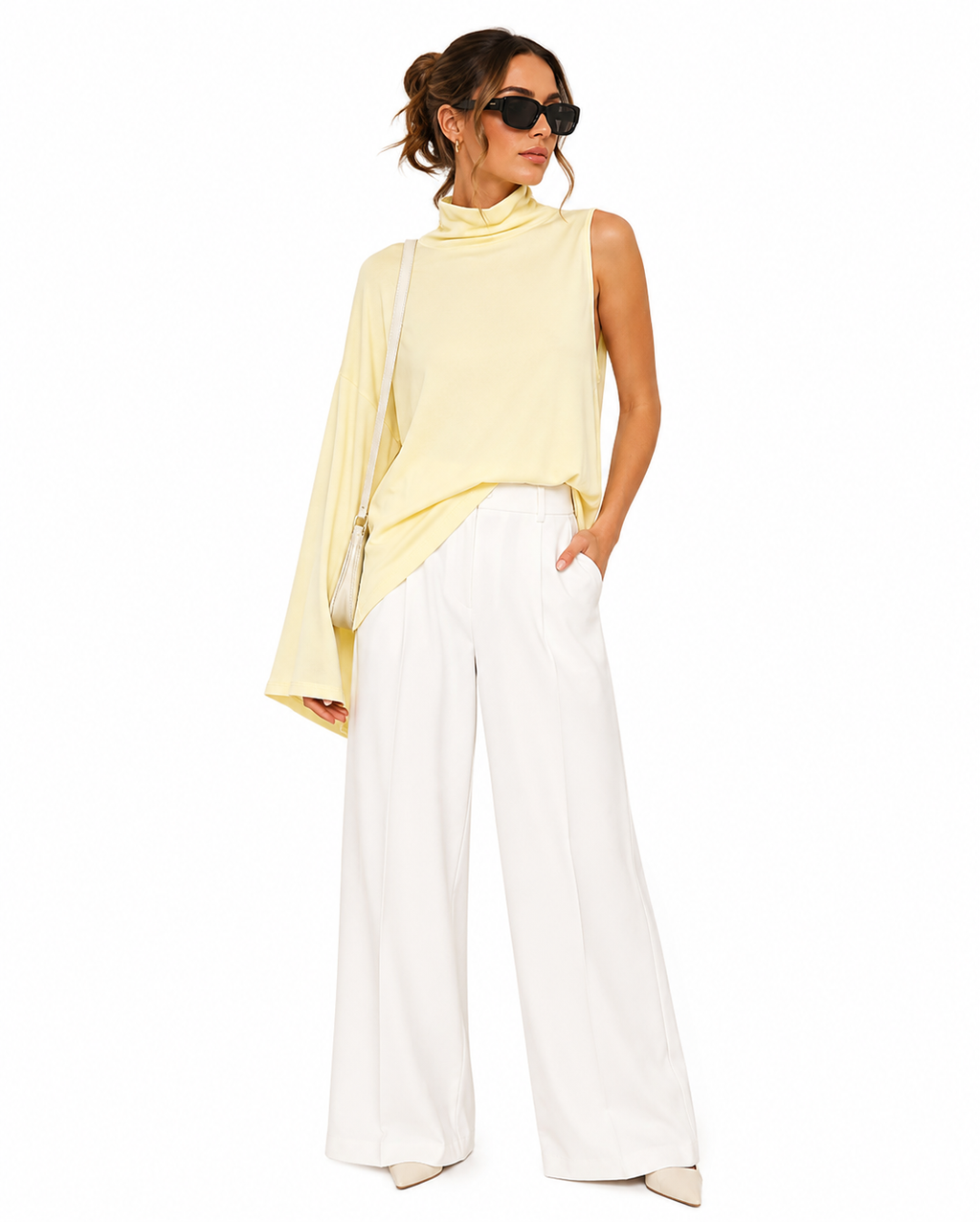 Celeste Asymmetrical Drape Top