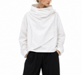 Noir Wrap High Neck Pullover