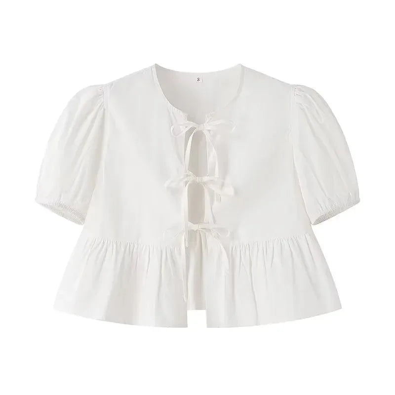 Bella Bow Peplum Blouse