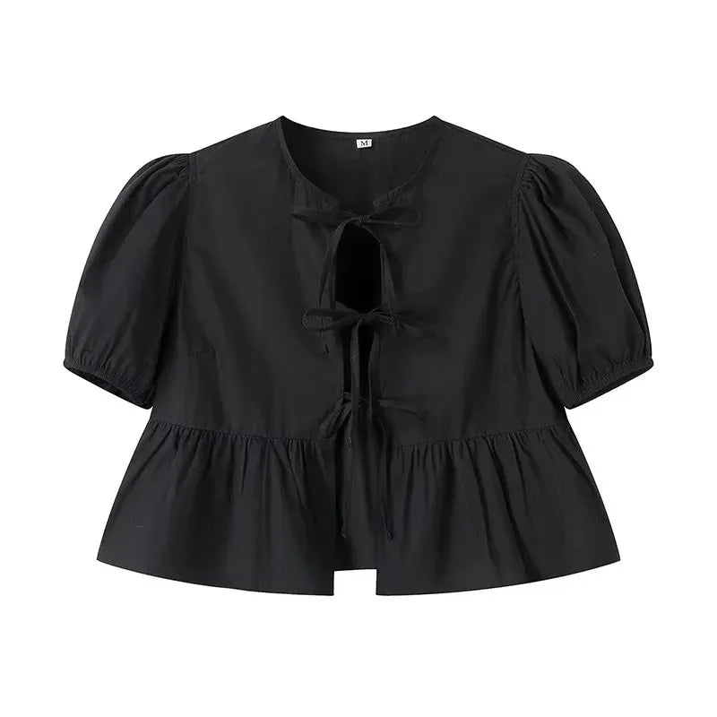 Bella Bow Peplum Blouse