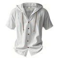 Linen Hooded Summer Shirt