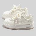 Round-Toe Lace-Up Thick-Soled Casual Shoes