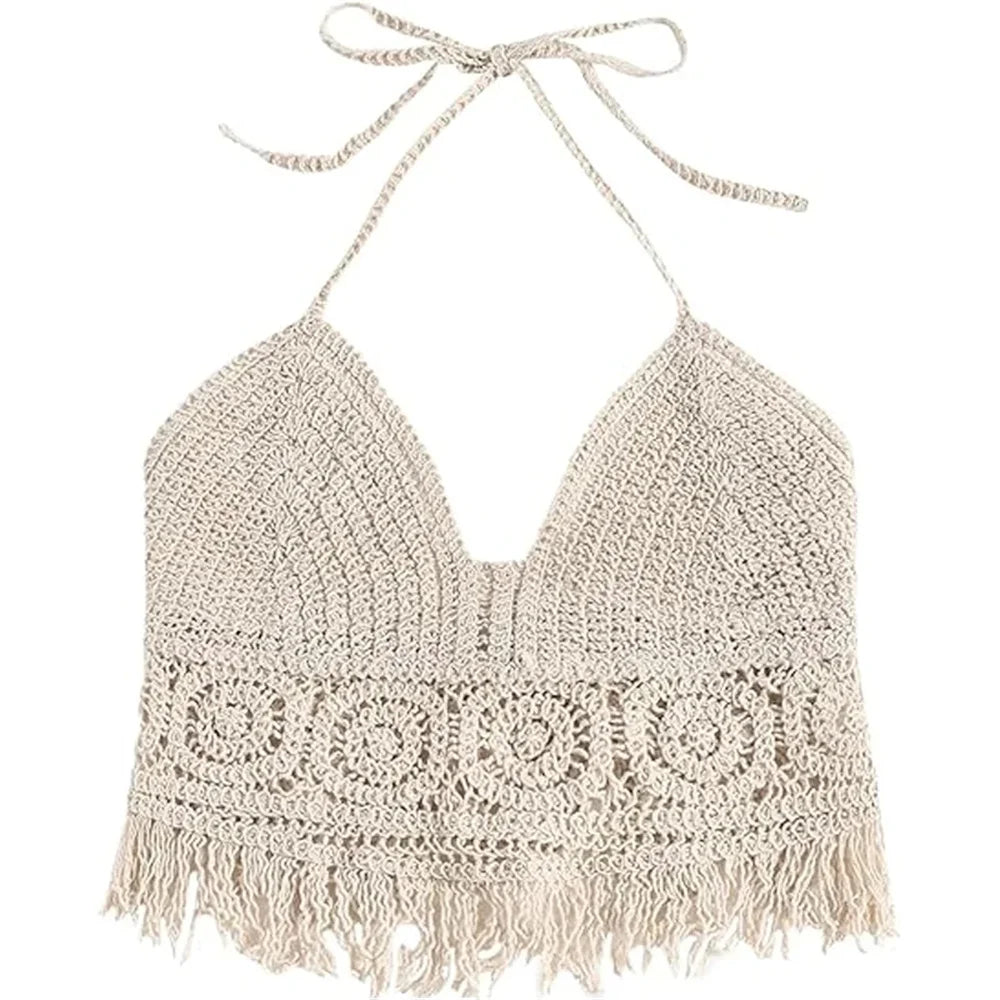 Coastal Crochet Halter Top
