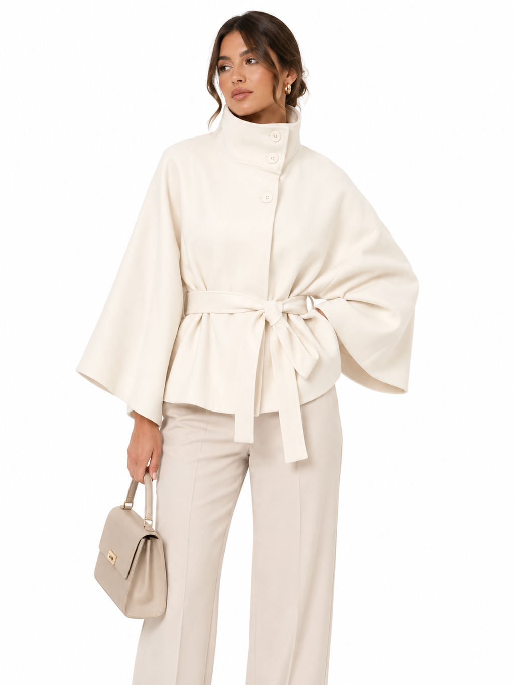 Victoria Belted Cape Jacket