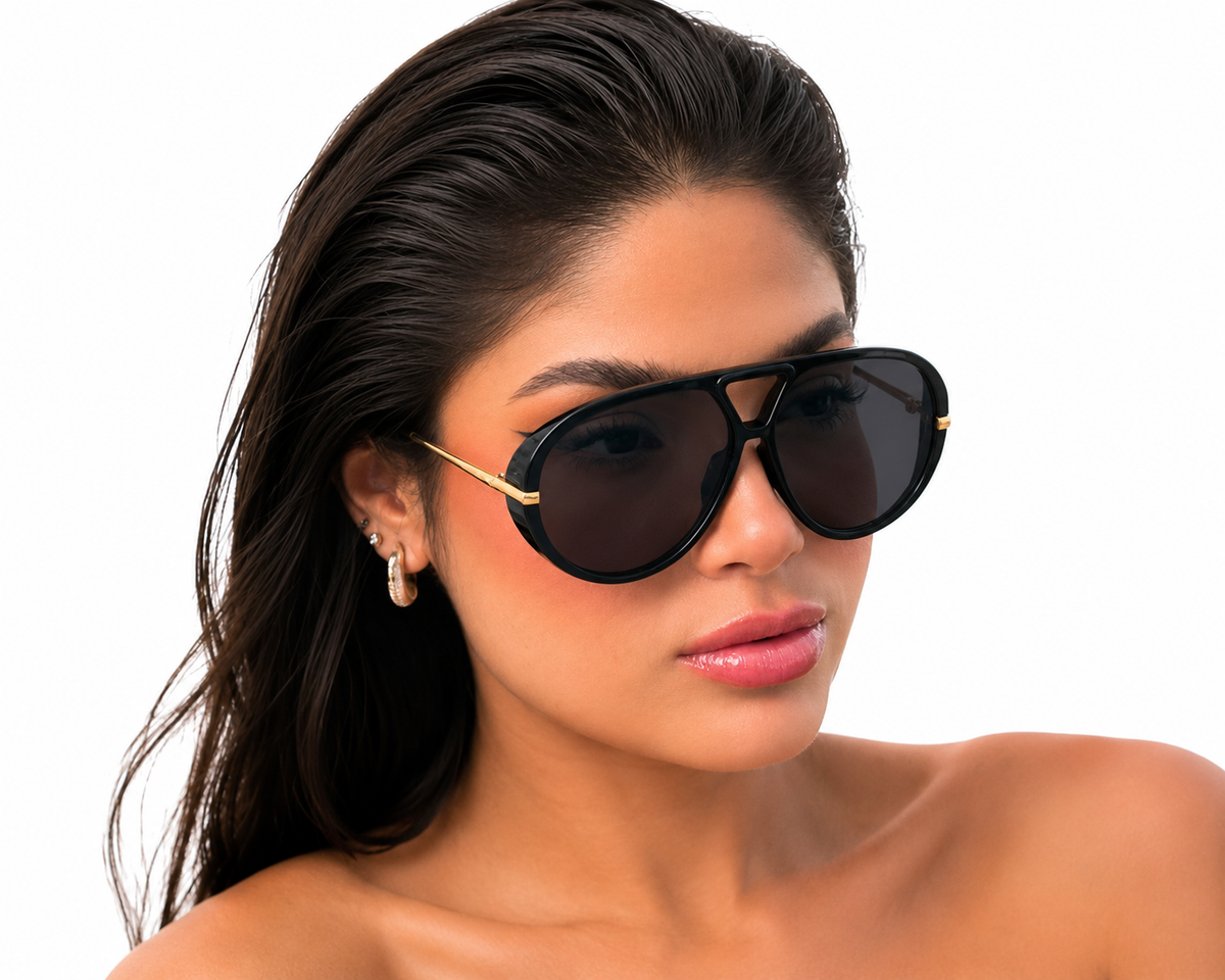 Crimson Aviator Sunglasses